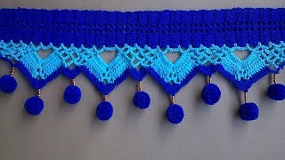 BEAUTIFUL WOOLEN DOOR HANGING TORAN  WOOLEN WALL HANGING TORAN MAKING AT HOME  DIY WOOL TORAN [upl. by Trebuh314]