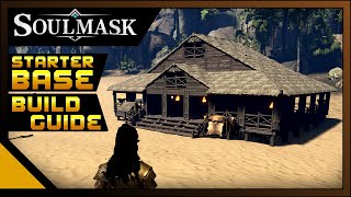 Soulmask Starter Base  Japanese Style House Build Guide [upl. by Aihtiekal]