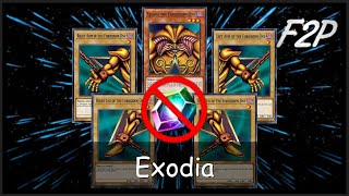 NO GEM EXODIA  Cheapest Exodia Deck EVER YuGiOh Duel Links [upl. by Nosoj135]