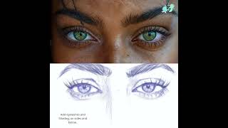 Eyelash tutorial fashionillustration l eye eyesketch eye drawing [upl. by Elatsyrc907]