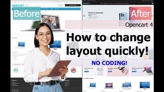 Opencart 4 Tutorial Part 1 How to change layout and add slider Easily and without coding [upl. by Clougher]