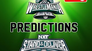 WRESTLEMANIA PREDICTIONS [upl. by Eylloh992]