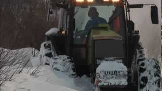 Brøyting  Hemsedal  Valtra 8450 [upl. by Housum561]