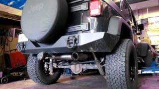 RIPP JK Long Tube Header Start up Hush Power Muffler [upl. by Justino60]