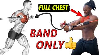 Chest workout with resistance bands ✅ 8 The best resistance band chest workout at home [upl. by Leviralc]