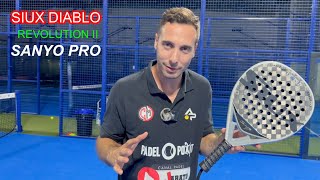 Análisis REVIEW Pala Siux DIABLO REVOLUTION II PRO 2023 de Sanyo Gutierrez  PADEL JABATO [upl. by Sellma]