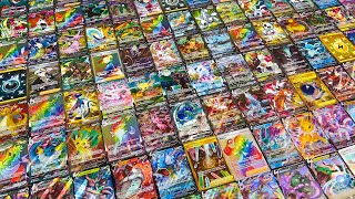 My 100 COMPLETE Evolving Skies Pokemon Card Collection [upl. by Shoshanna]