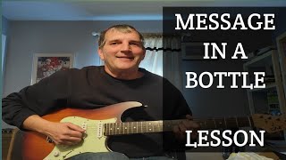 Message in a Bottle  The Police  guitar lesson [upl. by Ellivnarg]