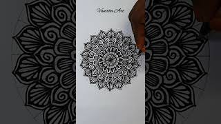 How to draw Mandala for Beginners  mandala art  stepbystep  doodle art [upl. by Yecaj]