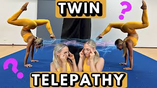 TWIN TELEPATHY GYMNASTICS ADD ON CHALLENGE IS IT REAL [upl. by Arenahs780]