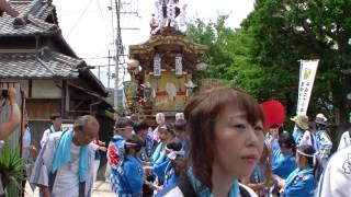 2016724 交野市 星田東地車 星田妙見宮鎮座1200年奉祝大祭 [upl. by Arihppas]