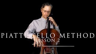 APiatti Cello Method Lesson 2  Easy Exercises for Left Hand no17  Cello Lessons for Beginners [upl. by Laflam]