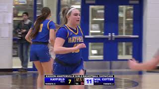 High School Girls Basketball Hayfield vs Winona Cotter [upl. by Karas106]