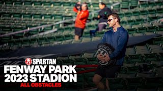 SPARTAN FENWAY PARK STADION 2023  ALL OBSTACLES [upl. by Haneen]