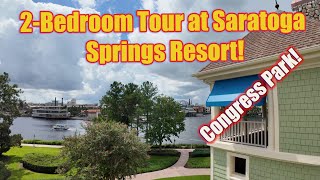 2Bedroom Villa Tour at Saratoga Springs Resort in Walt Disney World [upl. by Ran]