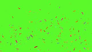 4K Confetti Blast Green Screen [upl. by Hakilam523]