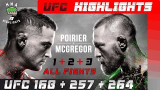 Conor McGregor Vs Dustin Poirier  Trilogy Highlights Compilation  All Fights Mashup [upl. by Lanevuj252]