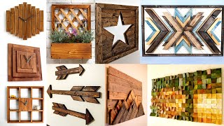 100 Wooden Wall Art amp Decoration Ideas For Modern Home [upl. by Cnahc]