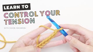 The 3 BEST Ways To Hold Crochet Yarn for Absolute Beginners  TENSION Tips [upl. by Ayikat744]