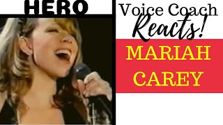 Voice Coach Reacts  Mariah Carey  HERO  Tokyo Dome 1996  LIVE [upl. by Maria764]