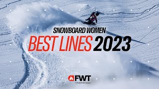 Best Lines of 2023 I Snowboard Women [upl. by Lovich999]