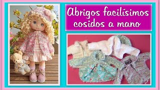 ABRIGOS PARA MUÑECAS SIN MAQUINA DE COSER video  617 [upl. by Annayat]