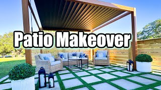 EXTREME PATIO TRANSFORMATION  BACKYARD MAKEOVER [upl. by Ateikan]