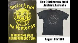 Motörhead UK Live  Bridgeway Hotel AdelaideAustralia August 8th 1984 2024 ReRip [upl. by Willtrude212]