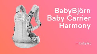 BabyBjörn Baby Carrier Harmony Review  Babylist [upl. by Otreblaug]