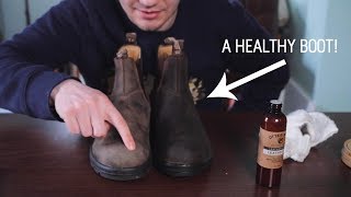 How to TreatWeatherproofCondition Your Leather Boots BlundstonesOtterwax [upl. by Reed]