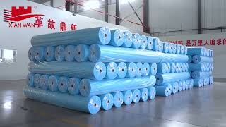 Nonwoven Fabric Factory Promotional Video of Hubei Wanli Protective Products CoLtd [upl. by Ahsinet]