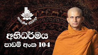 à¶…à¶·à·’à¶°à¶»à·Šà¶¸à¶º 104  à¶¸à¶»à¶«à·à·ƒà¶±à·Šà¶± à¶ à·’à¶­à·Šà¶­ à·€à·“à¶®à·’  à·„à¶º à·€à¶± à¶šà·œà¶§à·ƒ  20230819  Abhidharma Lesson 104 [upl. by Russi]