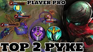 Wild Rift Pyke  Top 2 Pyke Gameplay Jungle Pyke Rank Grandmaster [upl. by Zonda]