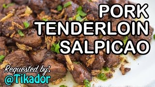 Pork Tenderloin Salpicao Recipe  How to Cook Salpicao na Baboy  Panlasang Pinoy [upl. by Sekoorb]