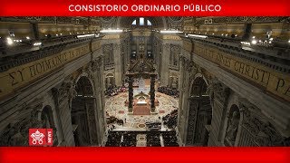 Papa Francisco  Consistorio Ordinario Público 20180628 [upl. by Yentruoc]