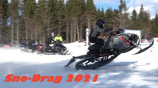 Snowmobile Drag Race  2021 [upl. by Ellis815]