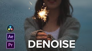 VIDEO DENOISER using Davinci Adobe Premiere and After Effects [upl. by Sinnelg]