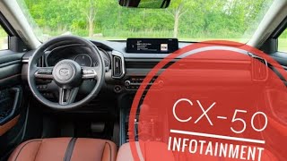 2023 Mazda CX50  Infotainment System Tutorial [upl. by Ledeen]