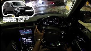 RANGE ROVER SPORT P400e NIGHT POV DRIVE IN LONDON [upl. by Leiand]