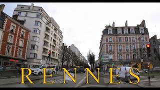 DRIVING IN RENNES I FRANCE I A SCENIC JOURNEY OF BRITTANYS CAPITAL [upl. by Otreblig]