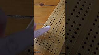 Walnut Stained Cribbage Board Game Set from Pacific Shore Games [upl. by Gayn]