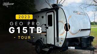 RV Rundown  2023 Rockwood Geo Pro G15TB Super Lite Tiny Travel Trailer Camper at Southern RV [upl. by Harve]