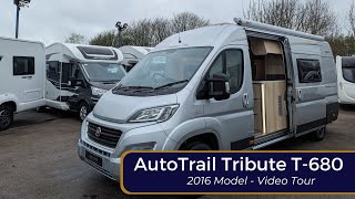 AutoTrail Tribute T680 • Fixed Single Beds • 2016 Panel Van • Video Tour 4K [upl. by Waxler]