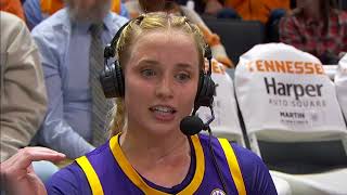 Hailey Van Lith postgame sideline interview [upl. by Anwat]