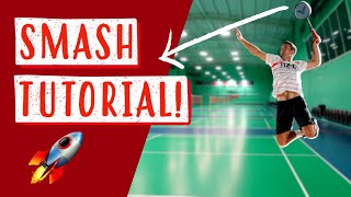 Badminton SMASH Tutorial  Improve Your POWER and Timing [upl. by Allekram]