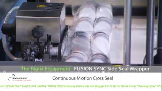 Conflex FUSION SYNC Continuous Motion Side Seal Wrapper and V72 Vortex Shrink Tunnel [upl. by Humfrey]