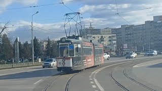 Iaşi Tram Route 9 On Board A Classic Essingen Tram  Tehnopolis to Copou [upl. by Denie]