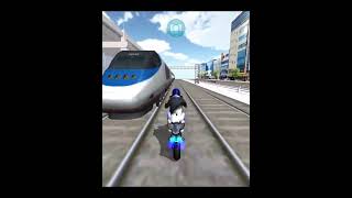 bullet train crash motorcycle 3d driving class shorts games 3ddrivingclass3ddrivinggames [upl. by Yr]