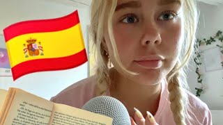 ASMR in SPANISH 🇪🇸 Trying again Clicky whispers amp Reading 📖 ASMR 💗 [upl. by Fabron402]