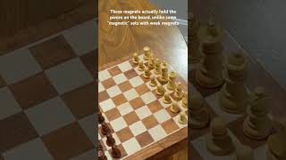 House of Staunton travel chess set review chess unboxing chessgame magnetic review travel [upl. by Tengler]